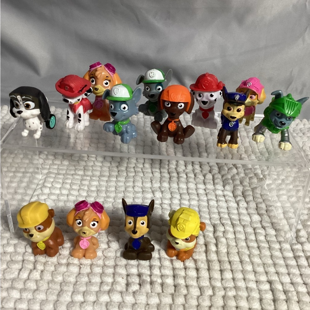 Paw Patrol Lot of 14 Mini 2” Figures: Chase, Skye, Rex, Rubble & More - Picture 11 of 12